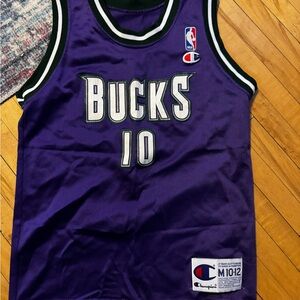 Champion Purple Milwaukee Bucks #10 Basketball Jersey